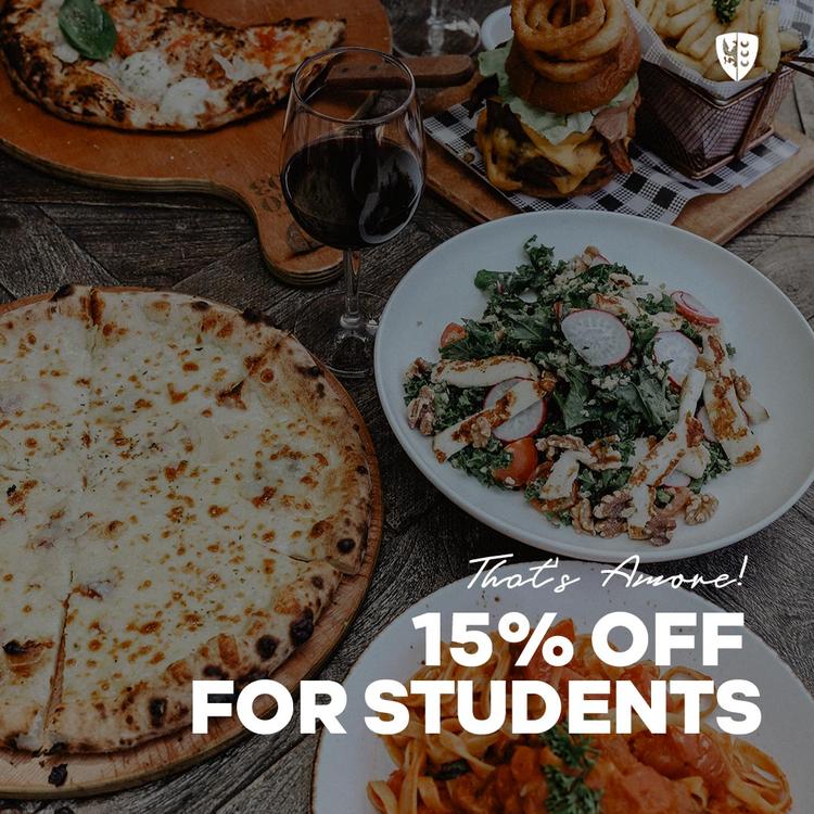15% OFF Student discount
