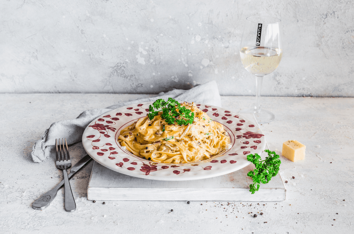 Fettuccine Carbonara at Criniti’s